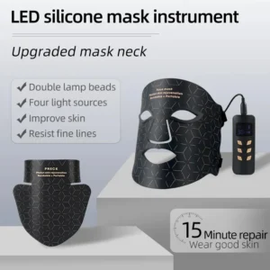 Factory Price Silicon Photon Red Light Therapy Flexible Led Face For Home Use Face Mask + Neck Mask