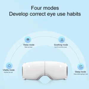 New Korea Japan Smart Voice Eye Care Vibration Massager 16 Silicone Massage Contacts Magnetic Eye Massager With Nano Steam