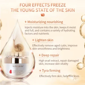 50g Snail facial cream brightening moisturizing skin care nourishing face cream