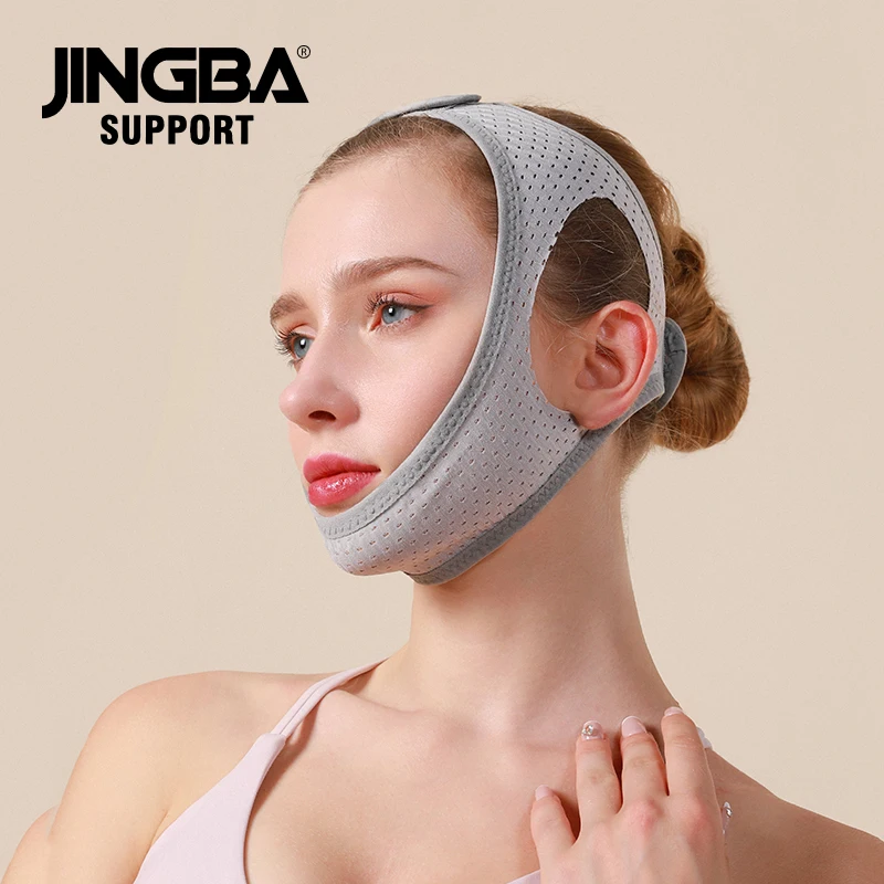 JINGBA New Arrival Reusable Slimming Face Mask Double Chin Reducer V Line Jawline Lifting Tape Face V Line Strap Massager - Image 6