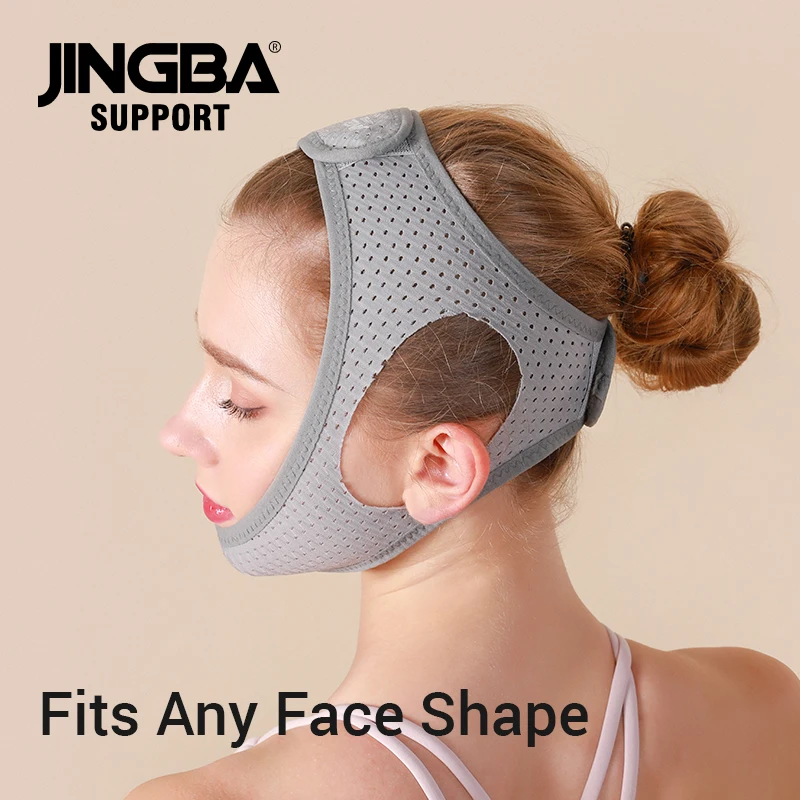 JINGBA New Arrival Reusable Slimming Face Mask Double Chin Reducer V Line Jawline Lifting Tape Face V Line Strap Massager - Image 3