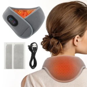 Sangle de massage cervicale métropolitaine électrique avec coussin chauffant portable, sangle de protection du cou réglable, automne et hiver, chaleur
