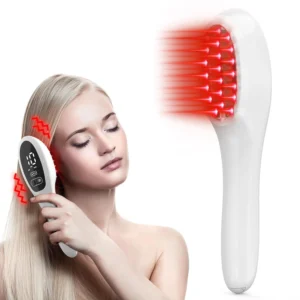 Peigne laser LED lumière rouge – Thérapie capillaire anti-chute 650nm | Repousse & fortification